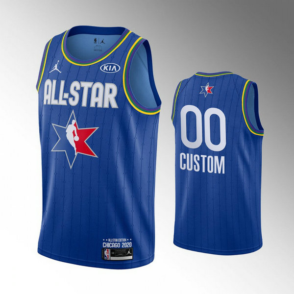 Maillot nba All Star 2020 Homme Custom 0 Bleu